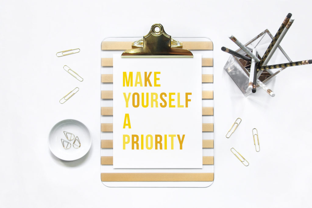 make yourself a priority