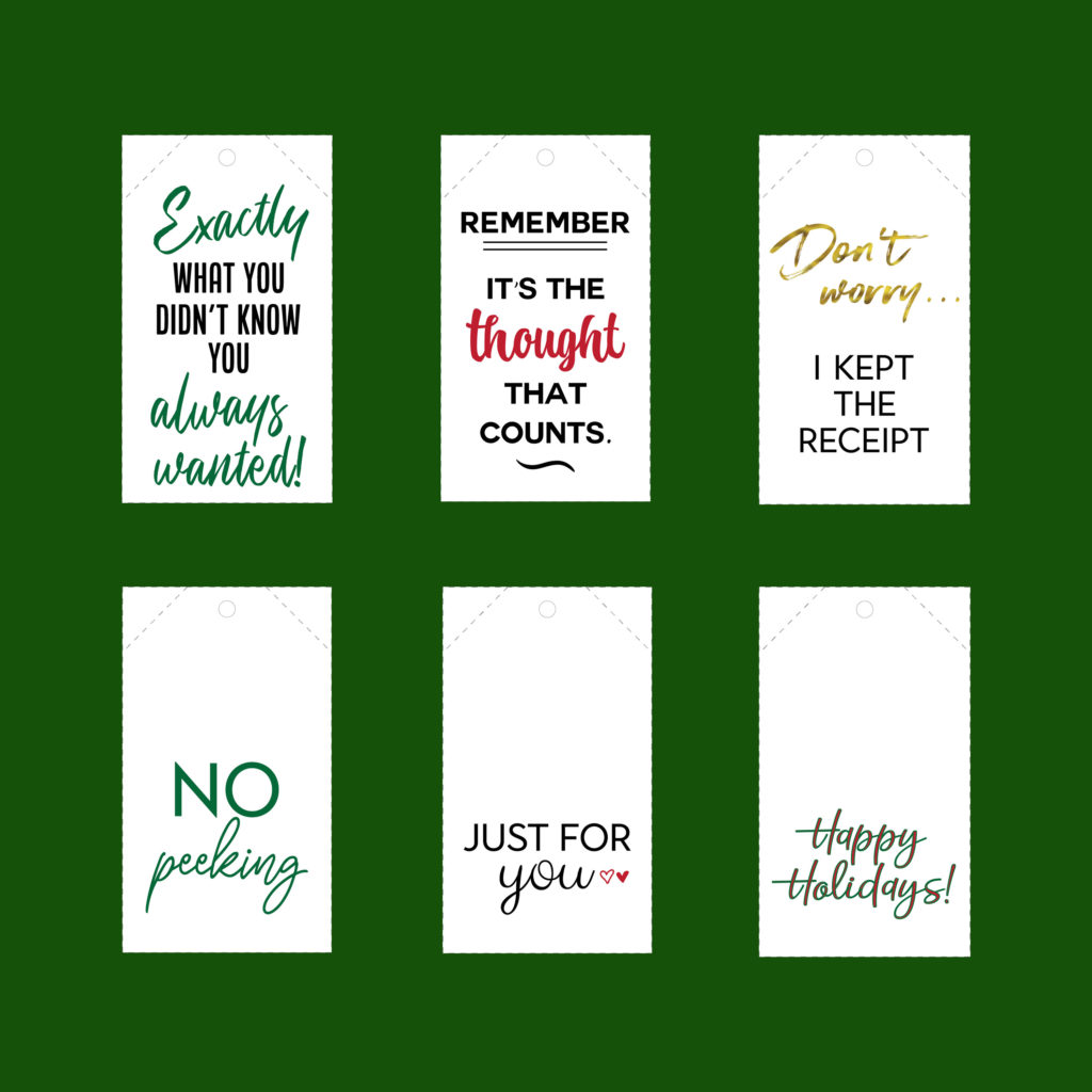 holiday gift tags