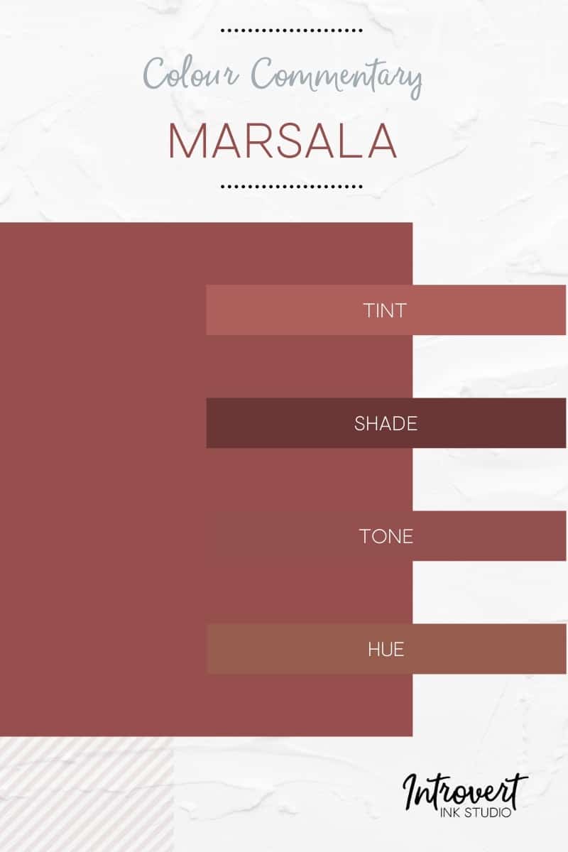 colour commentary - a case for marsala