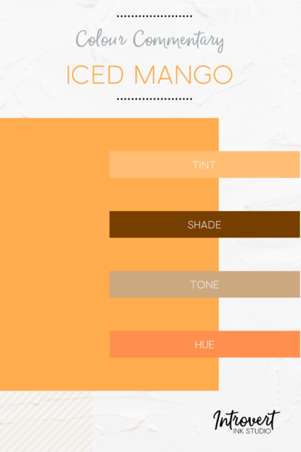 colour commentary - iced mango